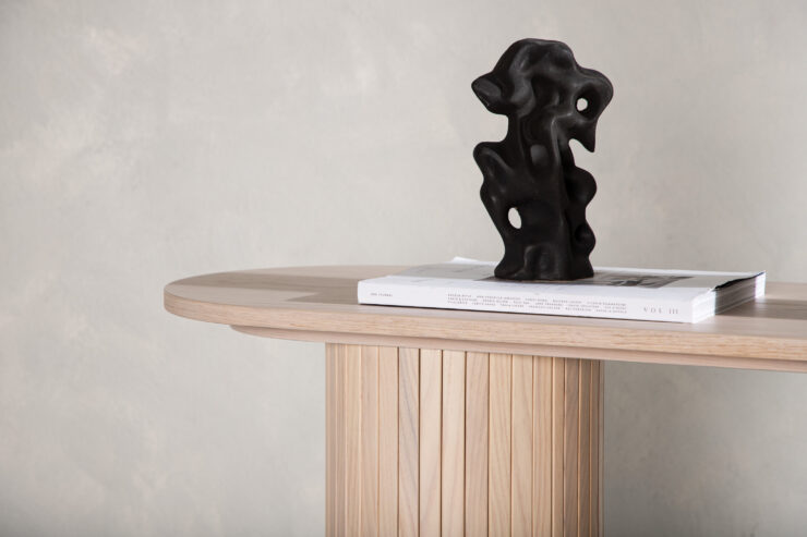 Bianca – Table d'appoint – Blanchi – 130 x 40 cm