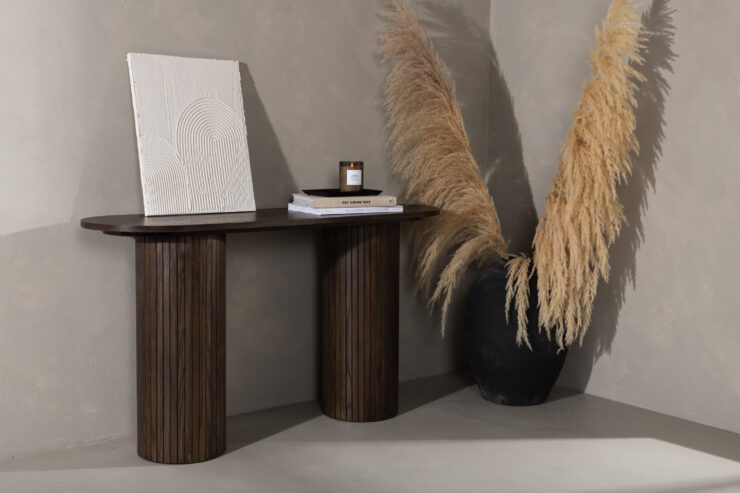 Bianca – Table d'appoint – Moka – 130 x 40 cm