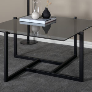 Hybrid – Table basse – Noir, Gris – 80 x 80 cm