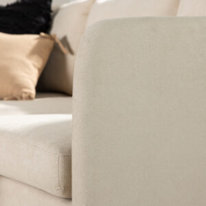 Zero – Canapé 3 places – Beige, Naturel – 195 x 83 x 295 cm