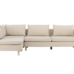 Zero – Canapé 3 places – Beige, Naturel – 195 x 83 x 295 cm