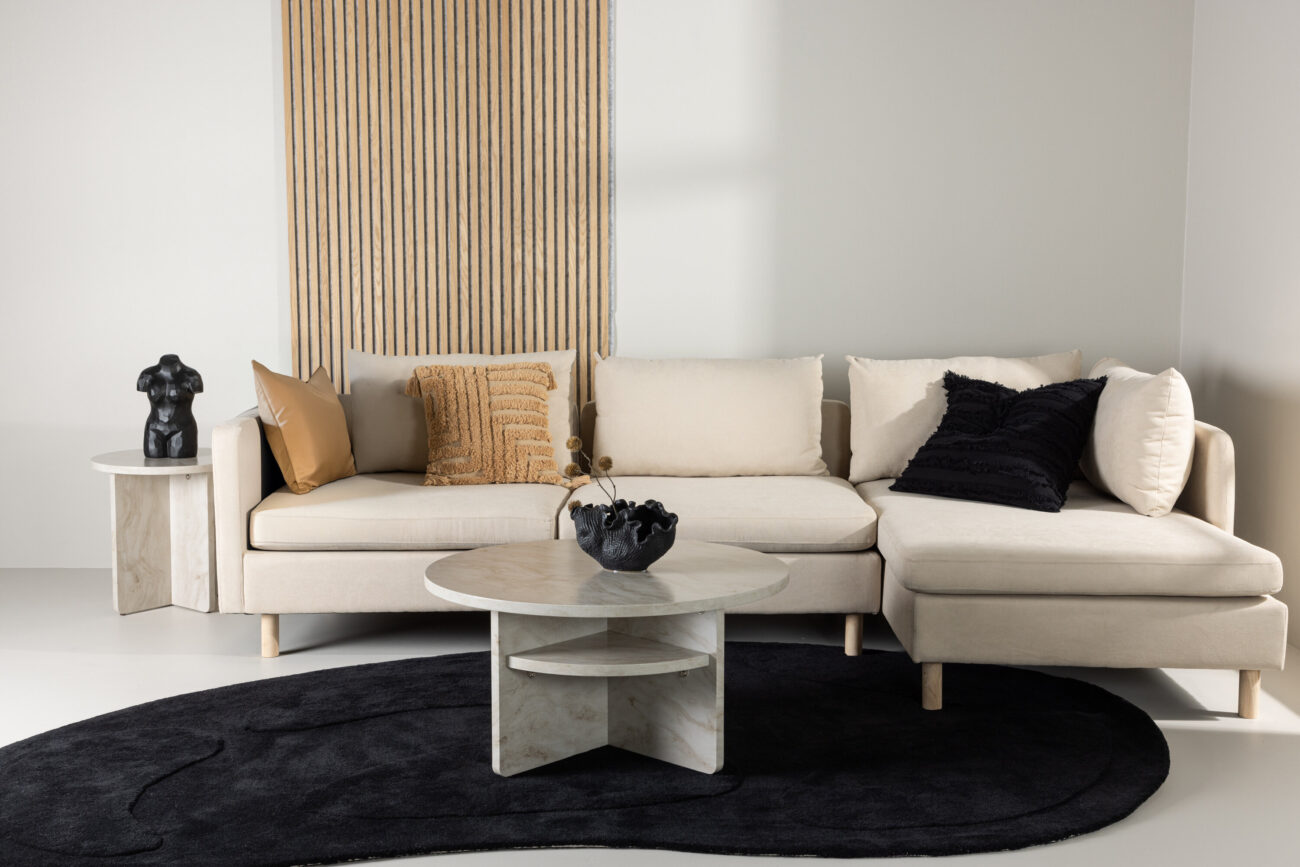 Zero – Canapé 3 places – Beige, Naturel – 83/152 x 83 x 277 cm