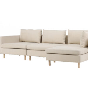 Zero – Canapé 3 places – Beige, Naturel – 83/152 x 83 x 277 cm