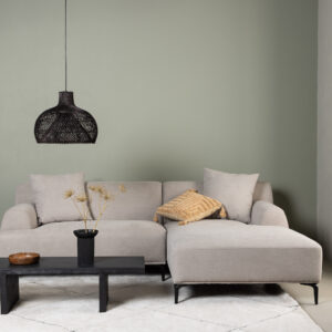 Viskan – Canapé 3 places – Noir, Gris clair – 92 x 77 x 242 | 158 cm