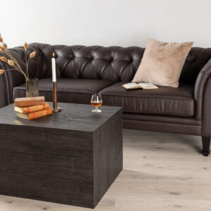Ätran – Canapé 3 places – Noir, Marron – 95 x 76 x 226 cm