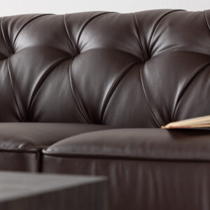 Ätran – Canapé 3 places – Noir, Marron – 95 x 76 x 226 cm