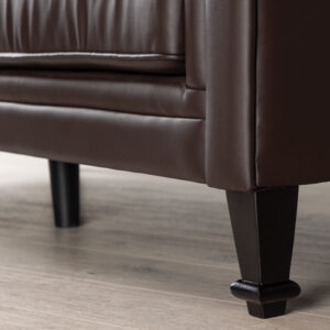 Ätran – Canapé 3 places – Noir, Marron – 95 x 76 x 226 cm