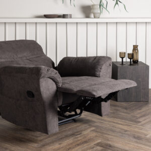 Taranto – Armchair – Noir, Marron – 96 x 102 x 96 cm