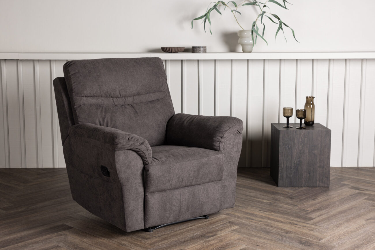 Taranto – Armchair – Noir, Marron – 96 x 102 x 96 cm