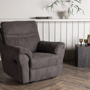 Taranto – Armchair – Noir, Marron – 96 x 102 x 96 cm