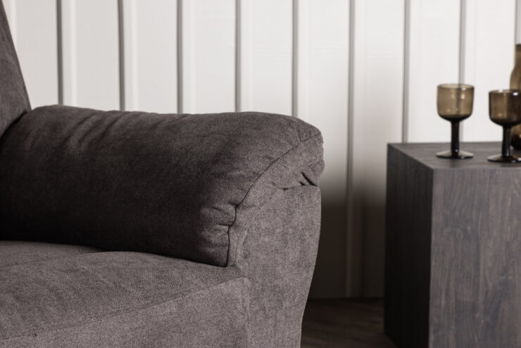 Taranto – Armchair – Noir, Marron – 96 x 102 x 96 cm