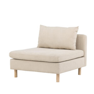 Zero – Module de canapé – Beige, Naturel – 102 x 83 x 94 cm