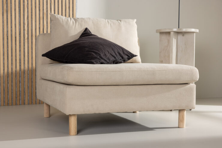 Zero – Module de canapé – Beige, Naturel – 102 x 83 x 94 cm