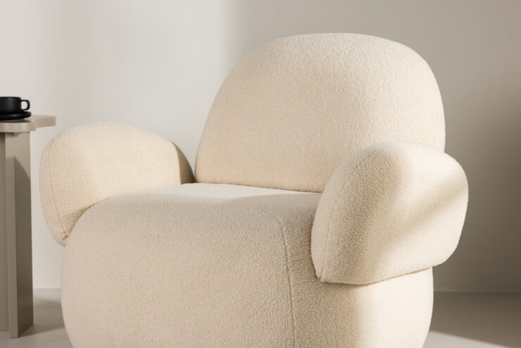 Sevilla – Armchair – Beige, Noir – 84 x 87 x 105 cm