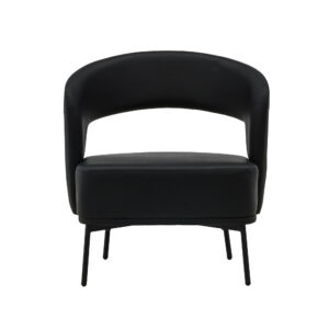 Mundo – Armchair – Noir – 71 x 78 x 75 cm