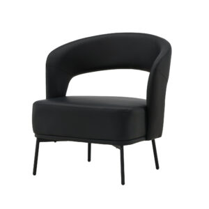 Mundo – Armchair – Noir – 71 x 78 x 75 cm