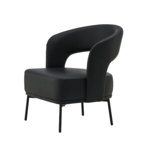 Mundo – Armchair – Noir – 71 x 78 x 75 cm