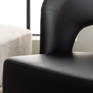 Mundo – Armchair – Noir – 71 x 78 x 75 cm
