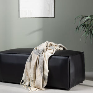 Palermo – Pouf – Noir – 119 x 47 x 59 cm