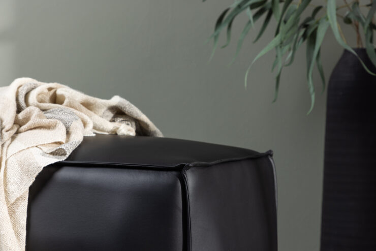 Palermo – Pouf – Noir – 119 x 47 x 59 cm