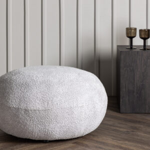Bologna – Pouf – Gris clair – 74 x 40 x 74 cm