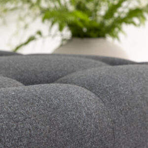 Turin – Pouf – Gris foncé – 100 x 40 x 100 cm