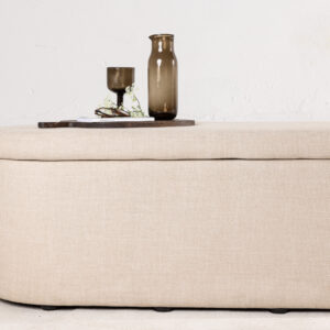 Potenza – Ottoman – Blanc cassé – 130 x 47 x 50 cm