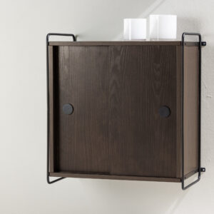Paris – Meuble de rangement – Noir, Moka – 35 x 68 x 60 cm