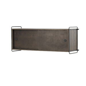 Paris – Meuble de rangement – Noir, Moka – 35 x 48 x 122 cm