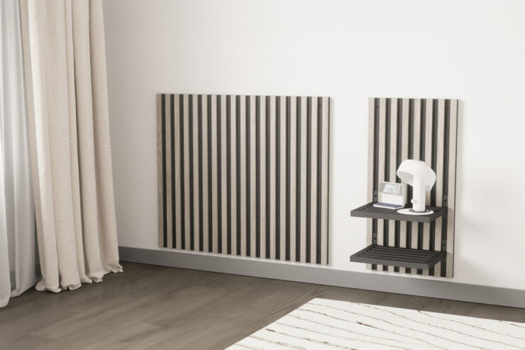 Toulon – Industrial Wall – Noir, Blanchi – 3 x 80 x 41 cm