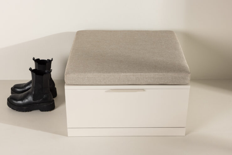 Nice – Cushion Bench – Beige – 60 x 6 x 60 cm
