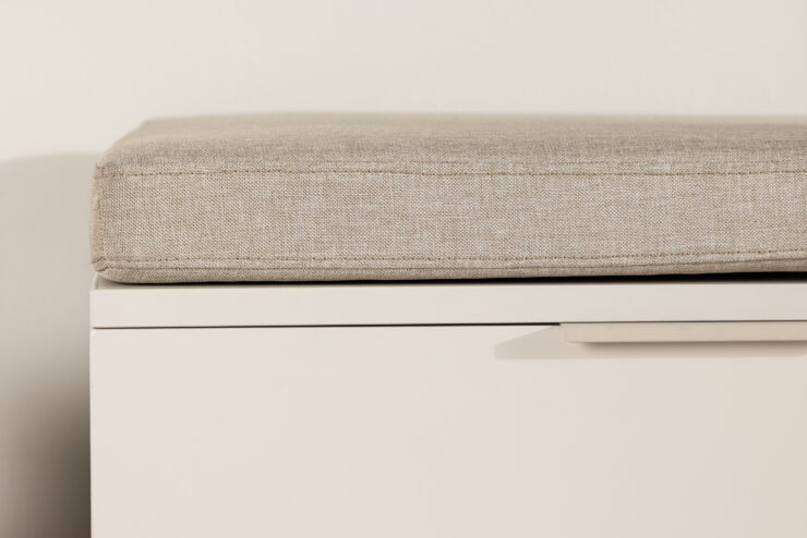 Nice – Cushion Bench – Beige – 60 x 6 x 120 cm