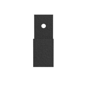 Nimes – Porte-manteau – Noir – 6 x 8 x 3 cm