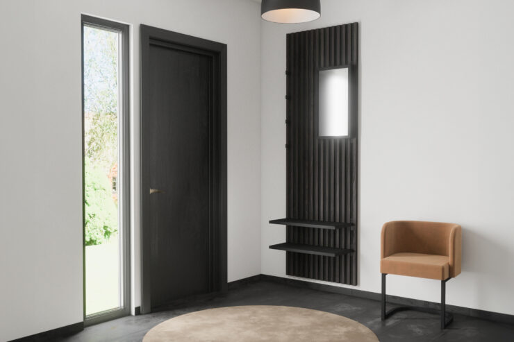 Nimes – Small Mirror – Noir – 6 x 73 x 35 cm
