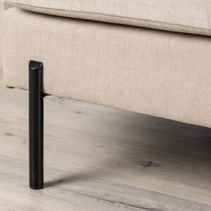 Antibes – Canapé 3 places – Beige, Noir – 87 x 86 x 210 cm