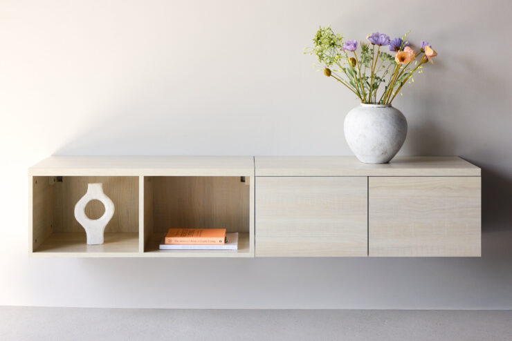 Nomi – Meuble TV – Blanchi – 45 x 35 x 180 cm