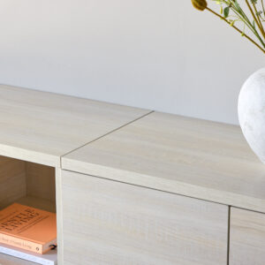 Nomi – Meuble TV – Blanchi – 45 x 35 x 180 cm