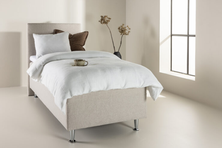 Mesa – Single Bed – Beige, Champagne – 200 x 66 x 90 cm