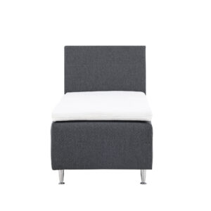 Mesa – Single Bed – Gris foncé, Champagne – 200 x 66 x 90 cm