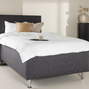 Mesa – Single Bed – Gris foncé, Champagne – 200 x 66 x 120 cm