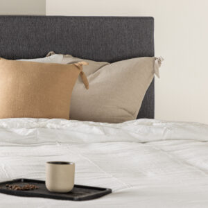 Mesa – Single Bed – Gris foncé, Champagne – 200 x 66 x 120 cm