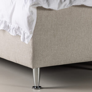 Mesa – Double Bed – Beige, Argenté – 200 x 66 x 180 cm