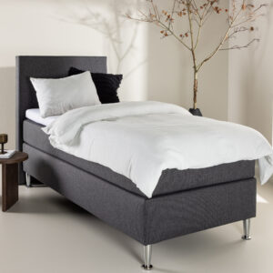 Toledo – Single Bed – Gris foncé, Champagne – 200 x 66 x 90 cm