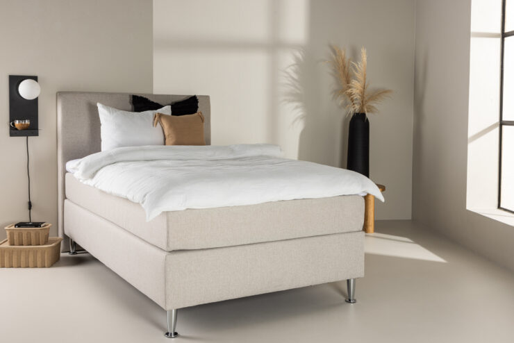 Toledo – Single Bed – Beige, Champagne – 200 x 66 x 120 cm