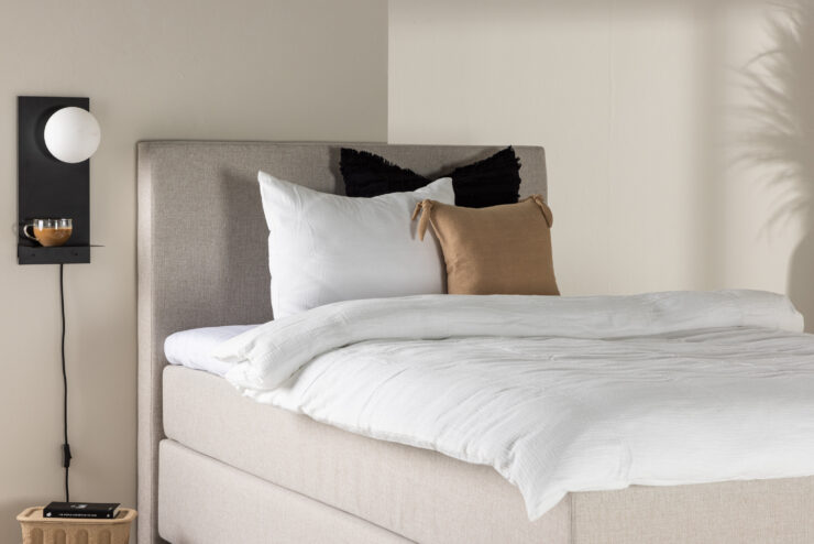 Toledo – Single Bed – Beige, Champagne – 200 x 66 x 120 cm