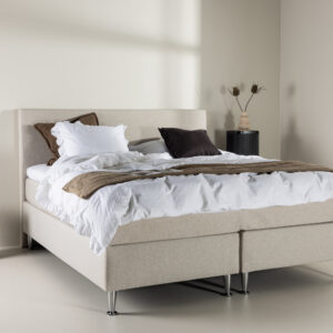 Toledo – Double Bed – Beige, Champagne – 200 x 66 x 180 cm