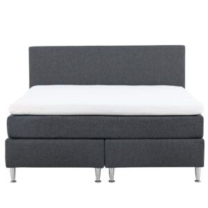 Toledo – Double Bed – Gris foncé, Champagne – 200 x 66 x 180 cm