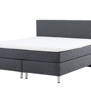 Toledo – Double Bed – Gris foncé, Champagne – 200 x 66 x 180 cm