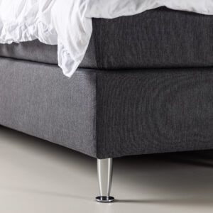 Toledo – Double Bed – Gris foncé, Champagne – 200 x 66 x 180 cm