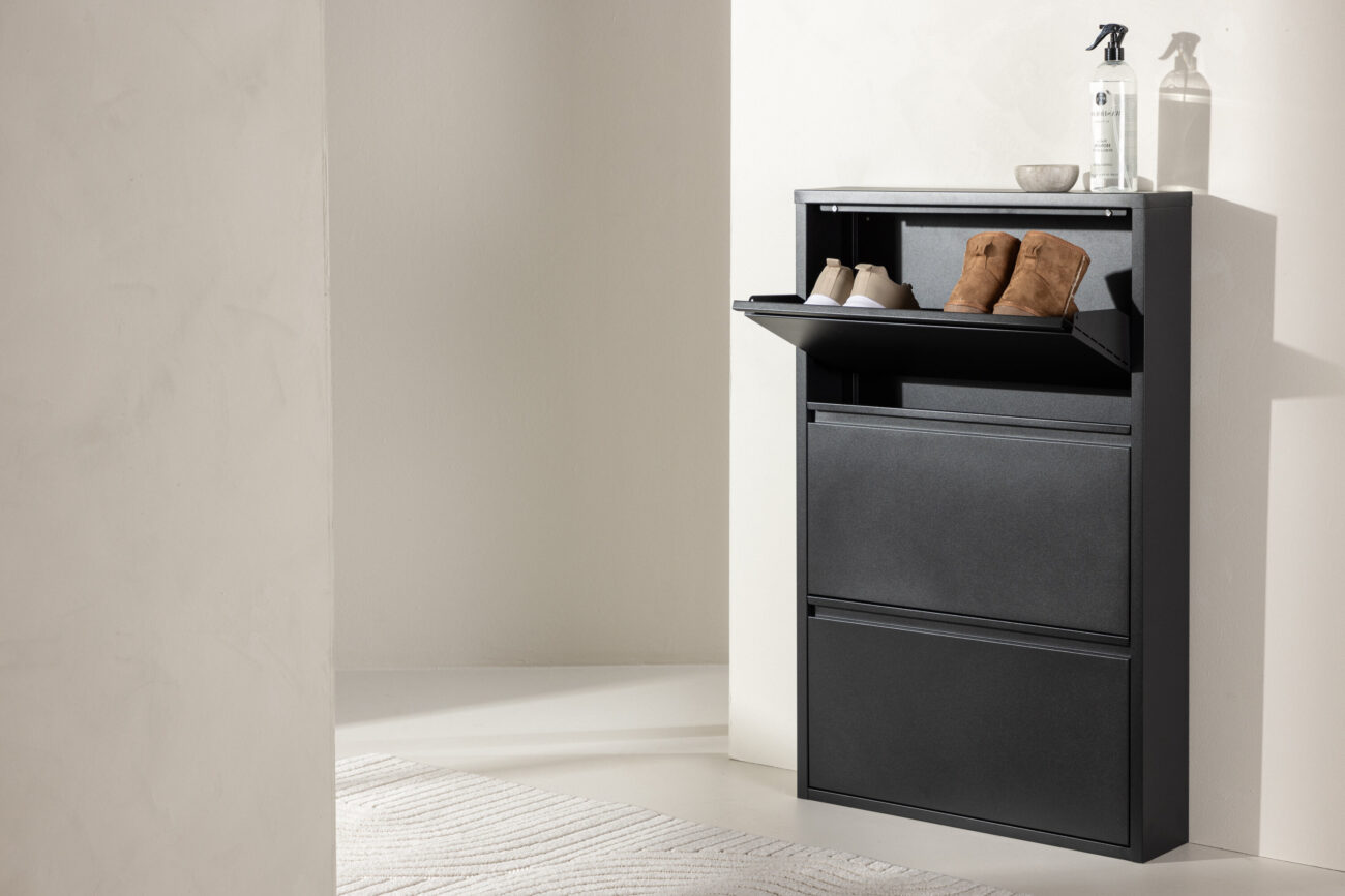 Bonito – Shoe Rack – Noir – 15 x 103 x 65 cm